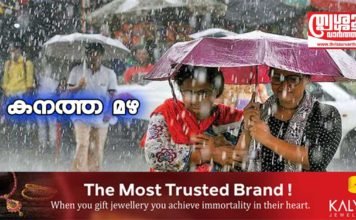 സംസ്ഥാനത്ത് ഇന്നും ശക്തമായ മഴയ്ക്ക് സാധ്യത…