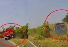 ഓവർടേക്കിംഗിനിടെ വാഹനാപ കടം: കെഎസ്ആർടിസി ബസും ലോറികളും കൂട്ടിയിടിച്ചു